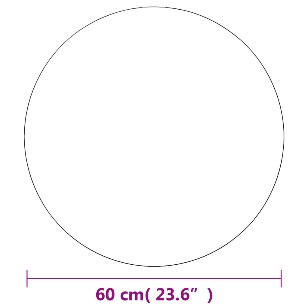 Wall Mirror | Set of 2 | Transparent | Glass | 60 cm | Minimalistic