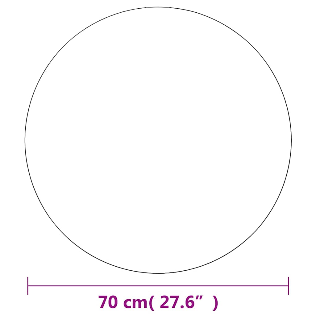 Wall Mirror | Set of 2 | Transparent | Glass | 70 cm diameter