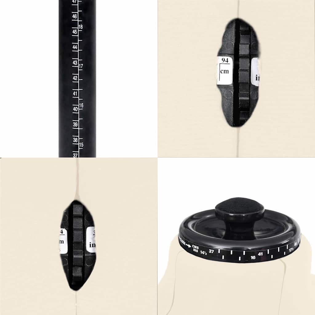 Dress Form | Cream and Black | Polyester, ABS | Size 37-45