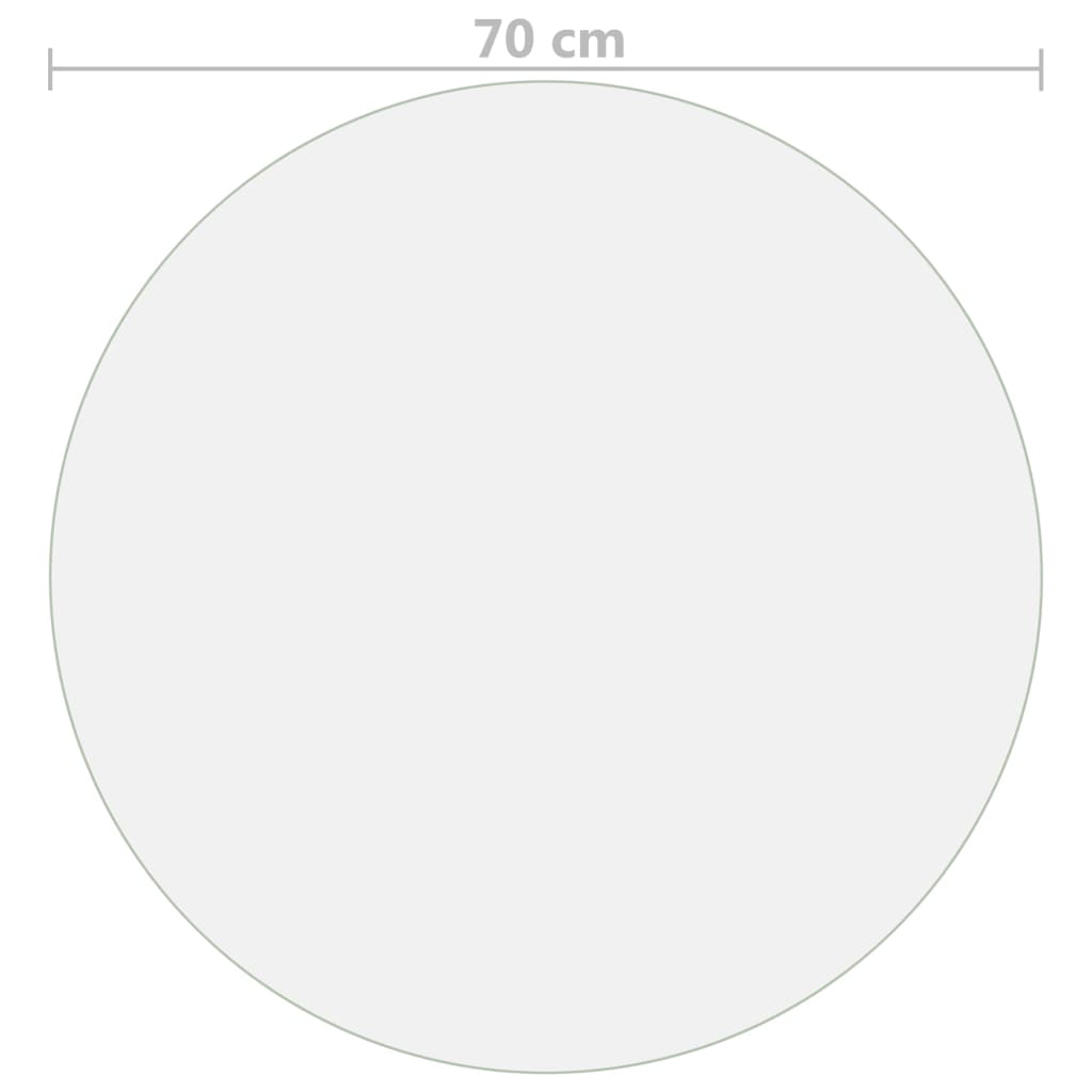 Table Protector | Transparent | PVC | Diameter 70 cm, Thickness 2 mm