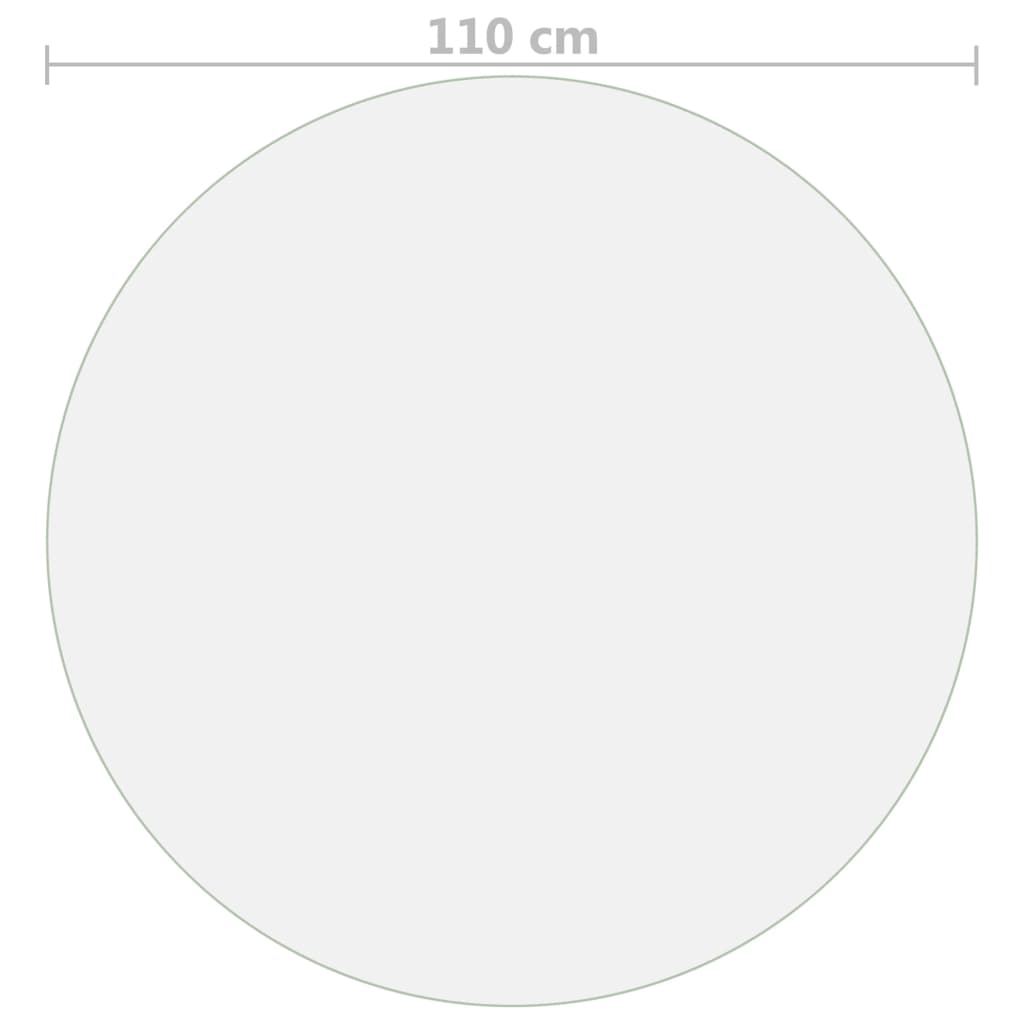 Table Protector | Transparent | PVC | 110 cm diameter | Scratch-resistant