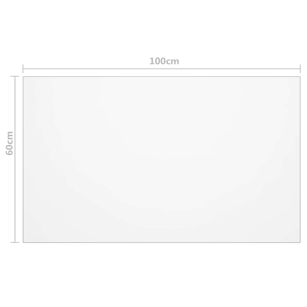 Table Protector Matt 100x60 cm 1.6 mm PVC