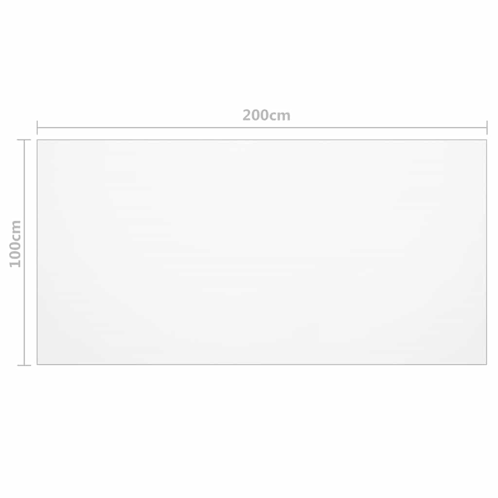 Table Protector | Transparent | PVC | 200 x 100 cm