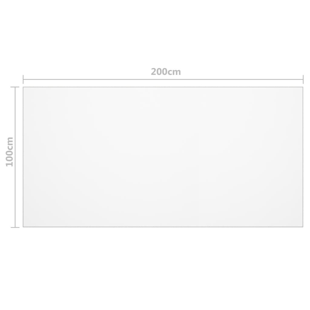 Table Protector | Clear | PVC | 200x100 cm | Scratch-resistant materials