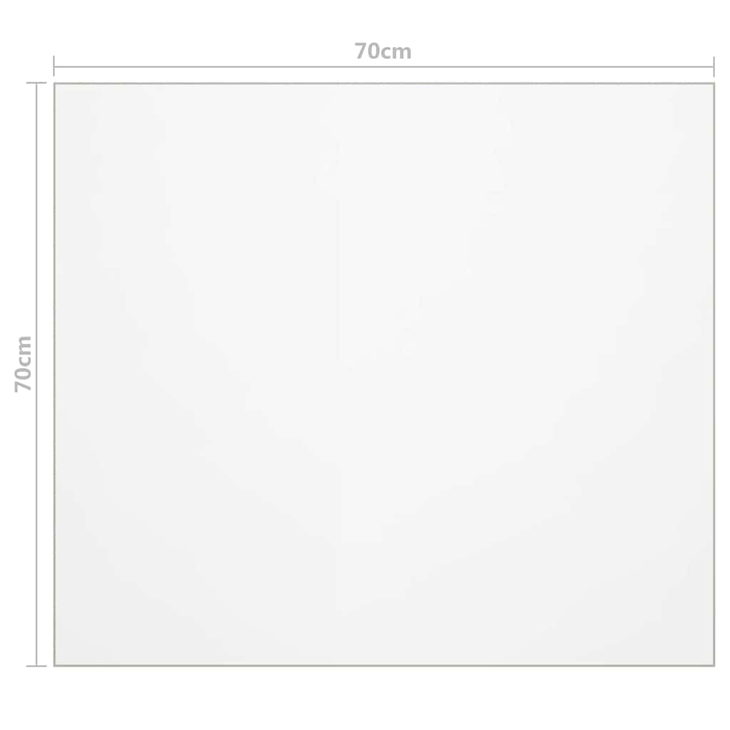 Table Protector | Transparent | PVC | 70x70 cm | Table Protector | Square