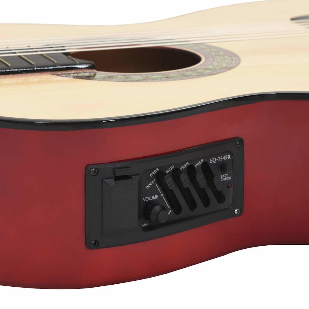 12 Piece Western Guitar Set with Equalizer and 6 Strings