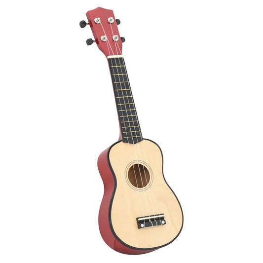 Soprano Ukulele Set with Bag for Kids Light Wood 23"