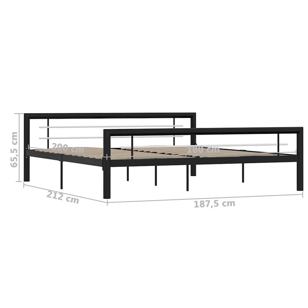 Bed Frame | Black | Metal | Super King | Tough Build | Bed Frame