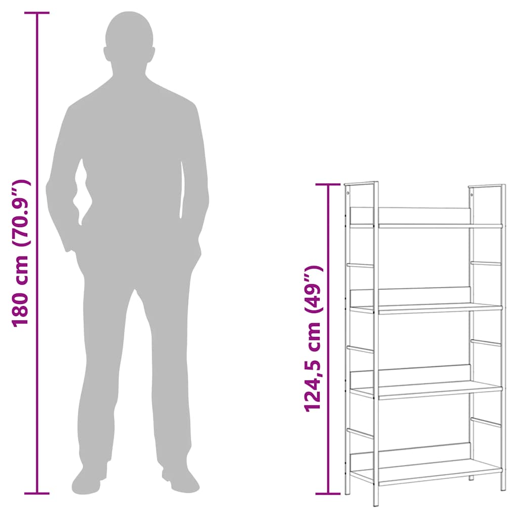 Shelf Cabinet | Black | Engineered Wood, Steel | Medium | Shelf Cabinet