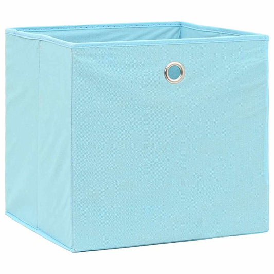 Storage Box | Set of 4 | Baby blue | Non-woven fabric (100% polyester)