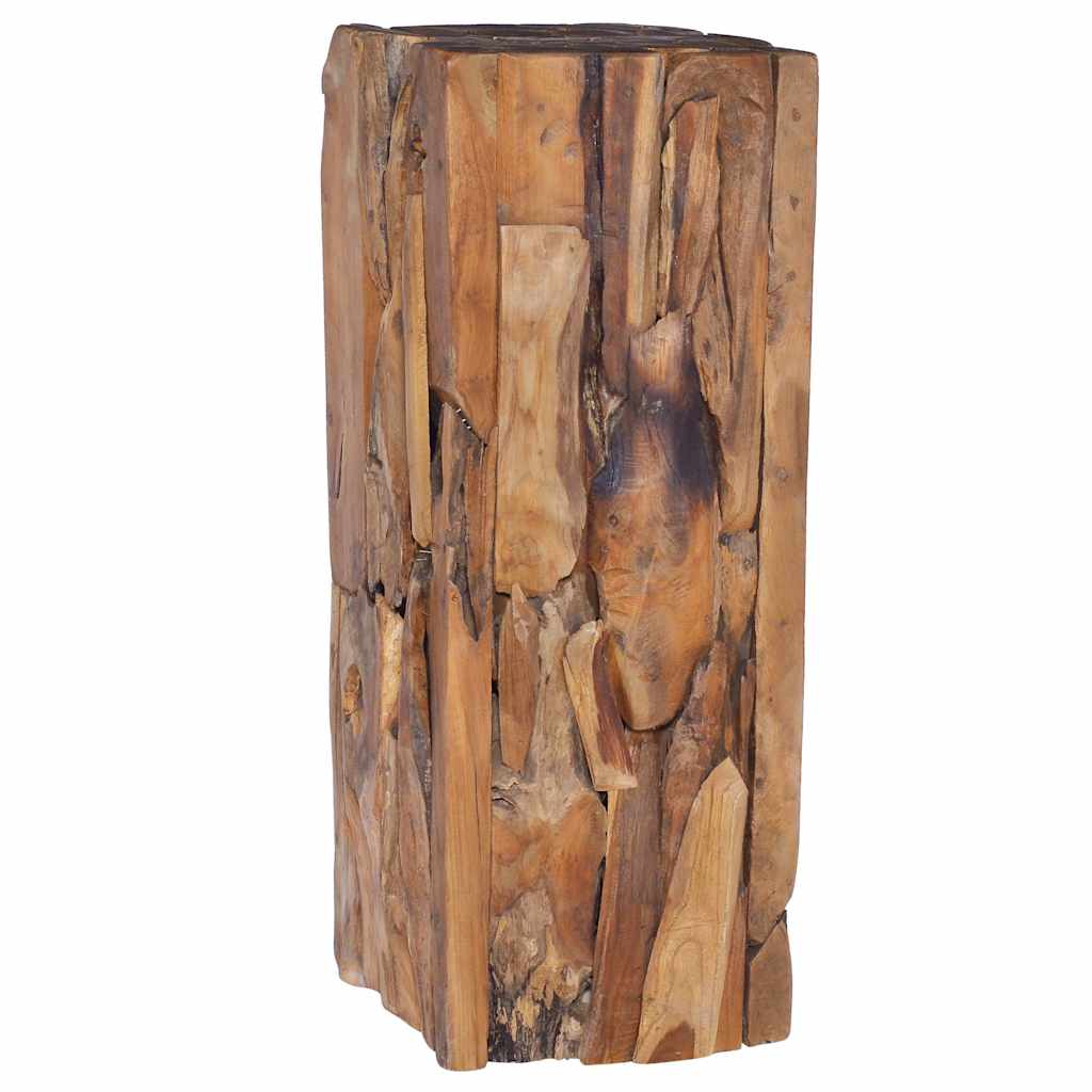 288807 vidaXL Side Table 30x30x80 cm Solid Teak Wood