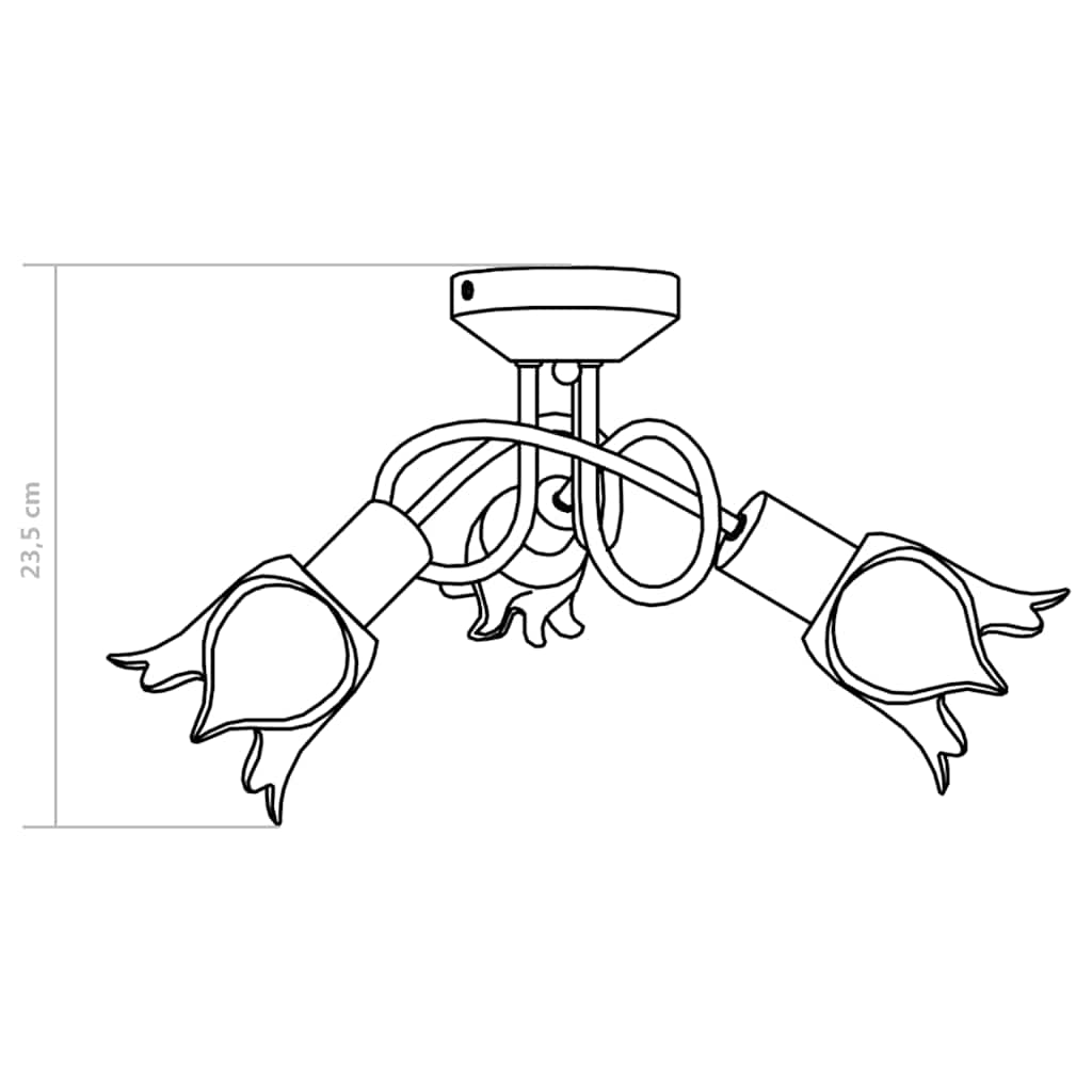 Ceiling Lamp | Chrome and Transparent