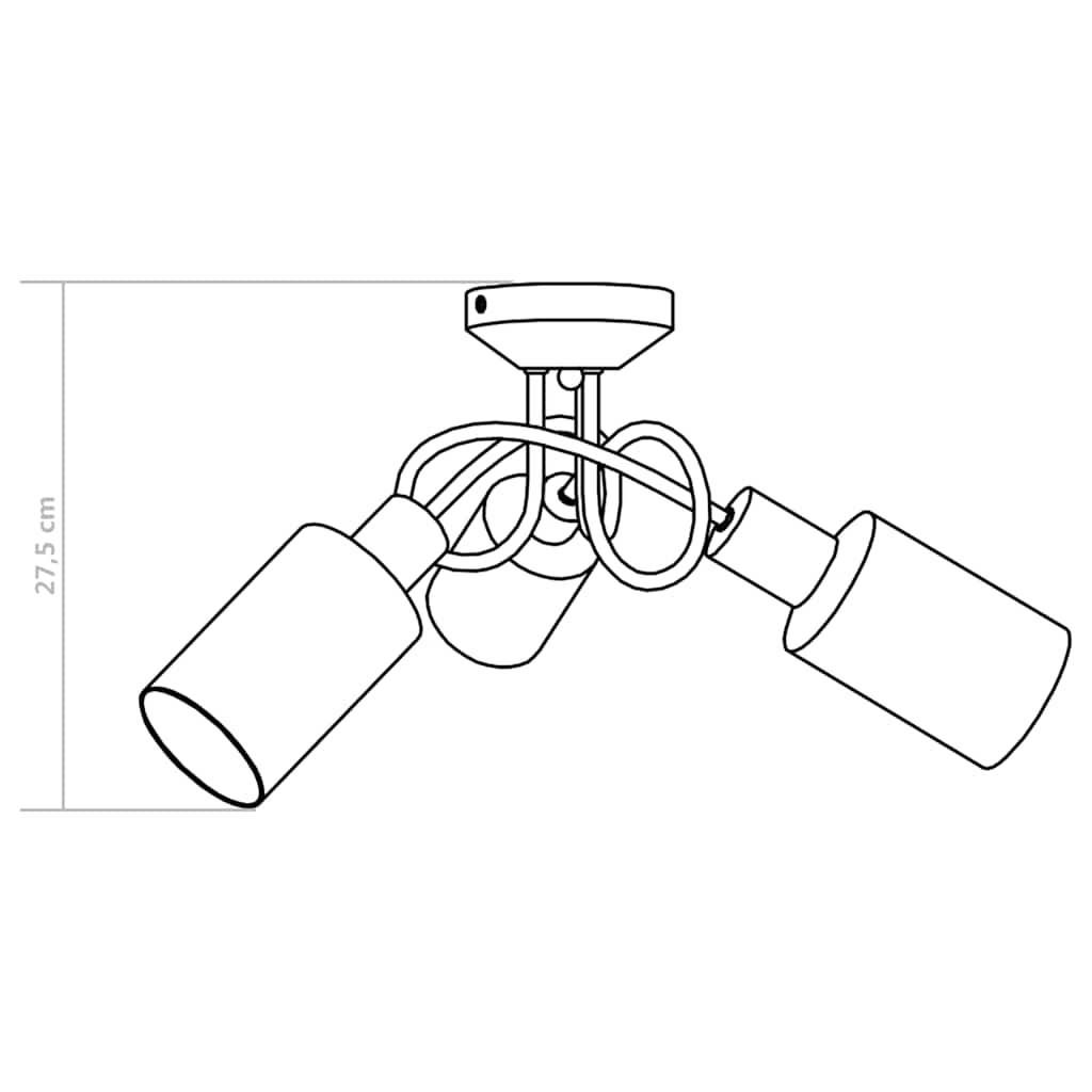 Ceiling Lamp | White, Chrome | Chromed plated steel, Ceramic | Medium