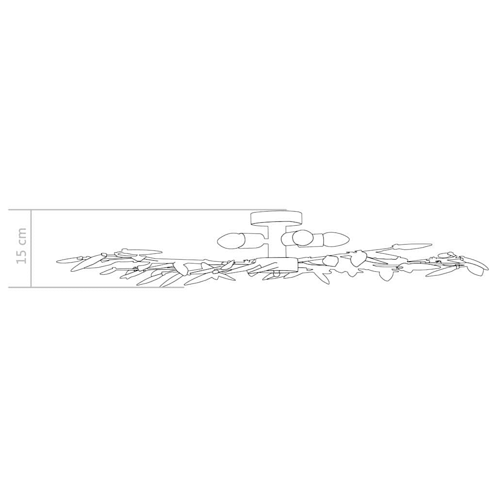 Ceiling Lamp | White | Chrome, Acrylic | 100 cm diameter
