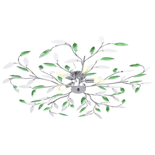 Ceiling Lamp | Green, Chrome | Chrome, Acrylic | Medium | Lights