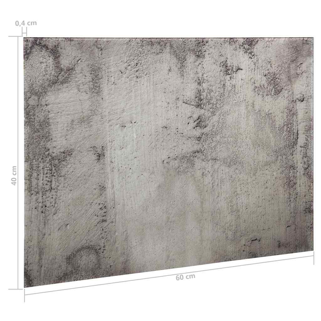 Wall Mounted Magnetic Board Glass 60x40 cm