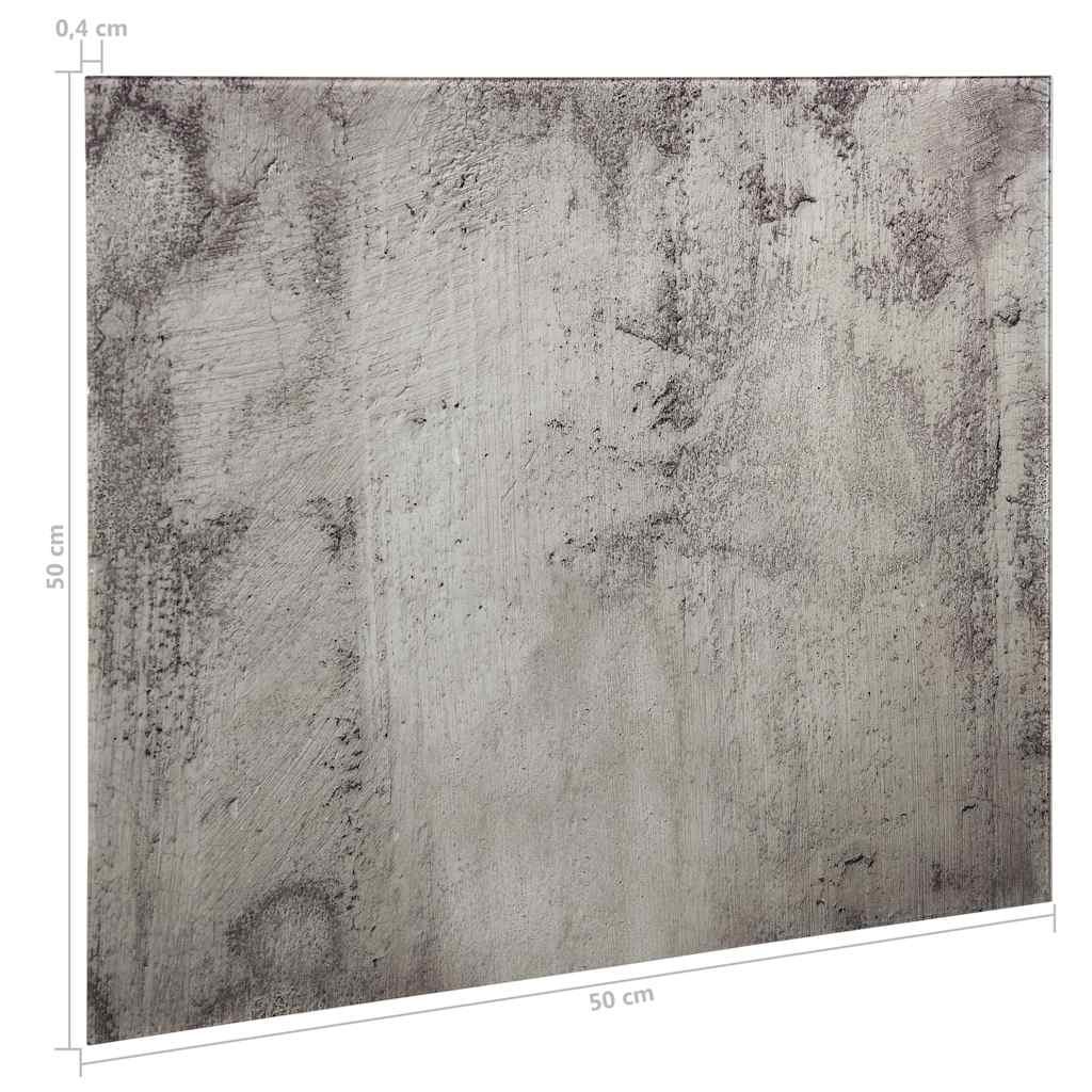 Wall Mounted Magnetic Board Glass 50x50 cm