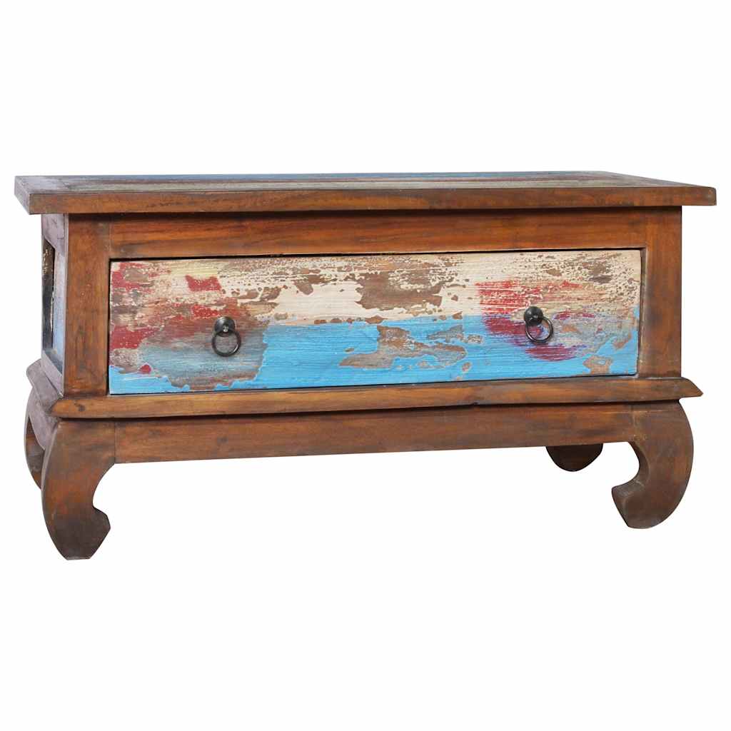Coffee Table | Multicolour | Reclaimed teak wood | 80 cm x 50 cm x 40 cm
