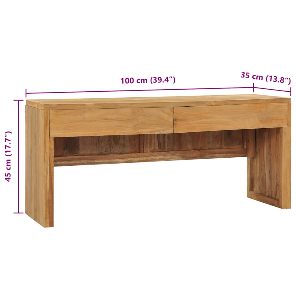 TV Cabinet | Natural Teak | Solid Teak Wood | Medium | TV Cabinet