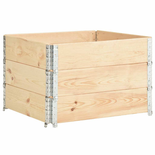 Pallet Collars 3 pcs 100x100 cm Solid Pine Wood