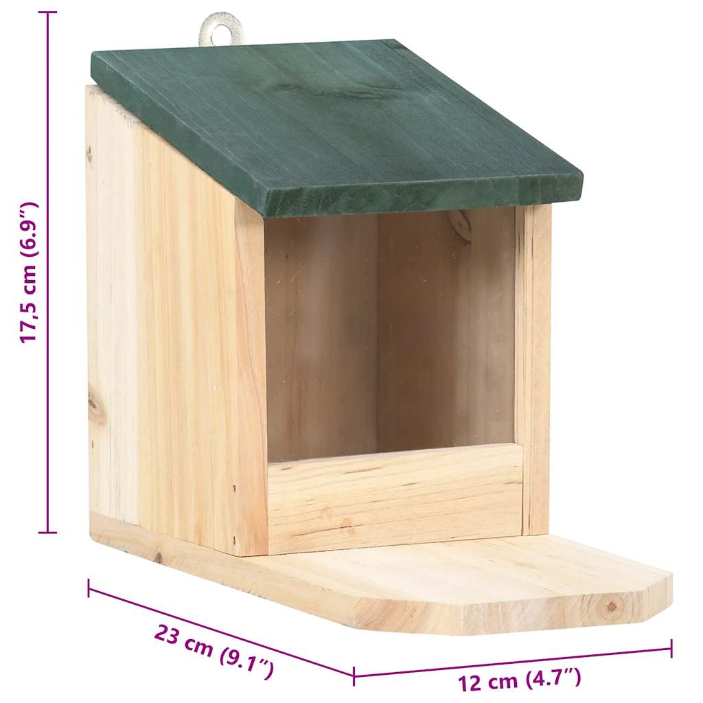 Squirrel House | Natural Wood | Firwood, PVC | Medium | Tiltable