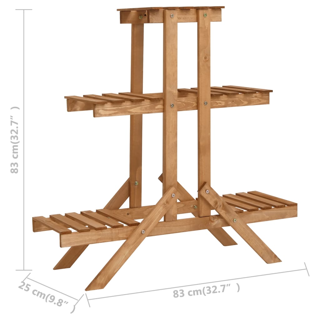Plant Stand | Natural wood | Firwood with water-based paint