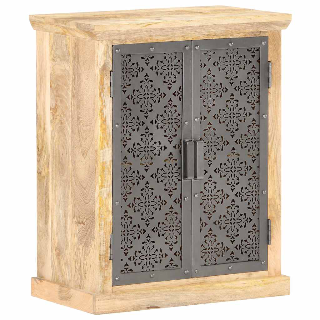 Sideboard | Natural and Black | Solid mango wood, powder-coated steel