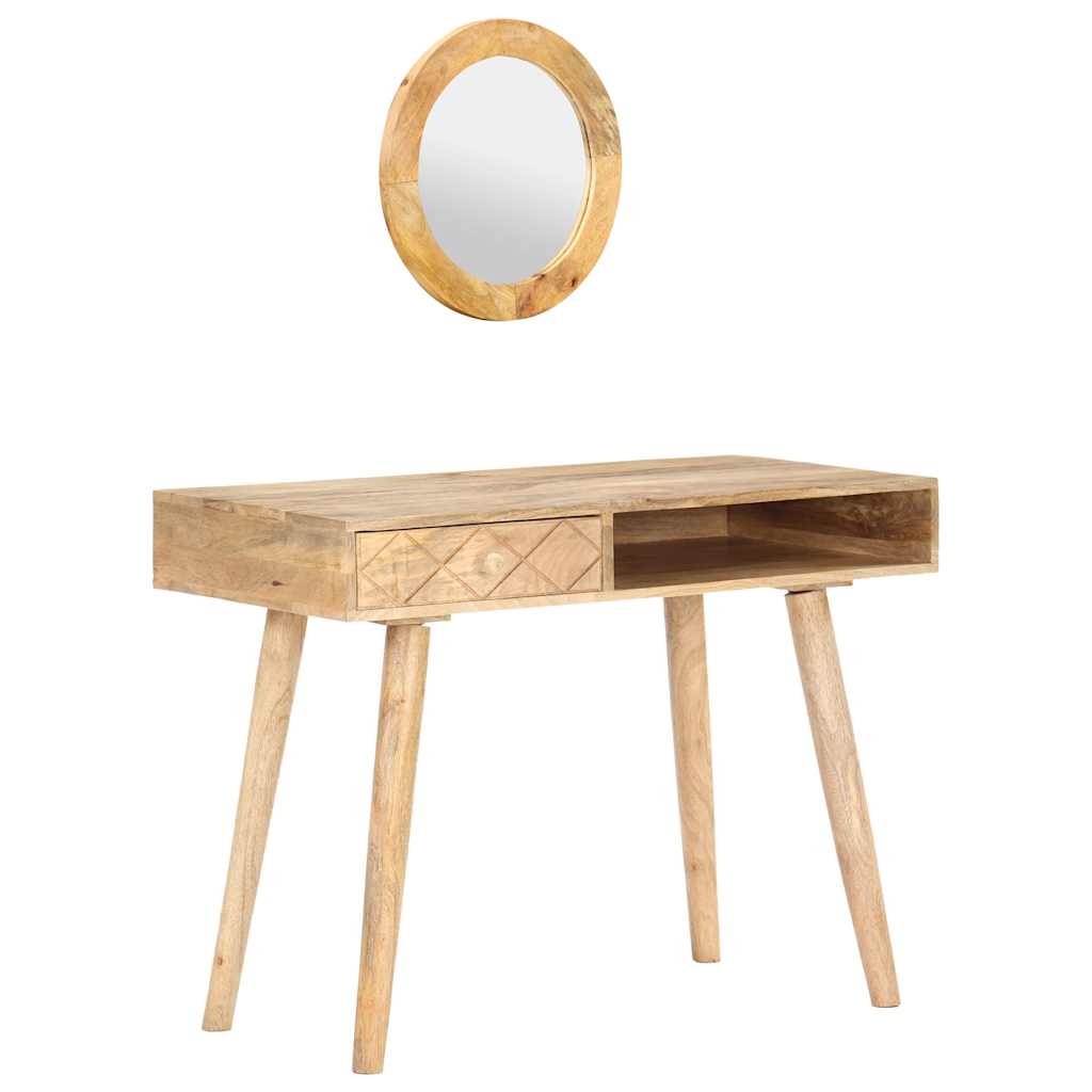 Dressing Table | Natural Mango Wood | Solid Mango Wood | Medium