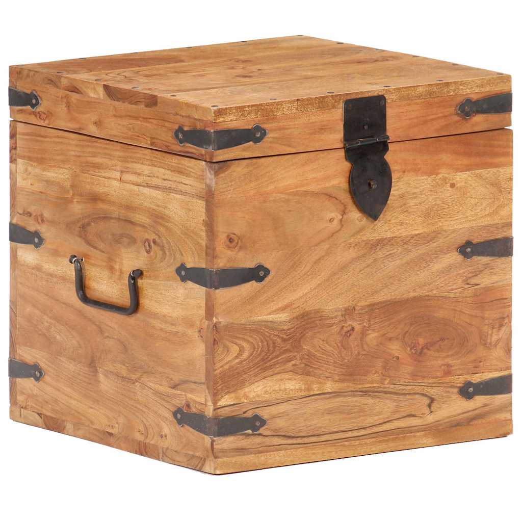 Chest 40x40x40 cm Solid Acacia Wood