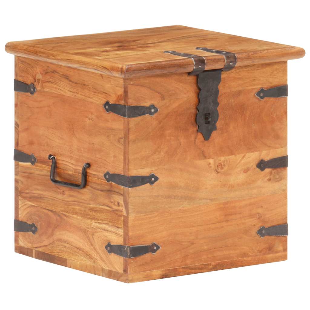 Chest | Natural acacia | Solid acacia wood with iron accents | Medium