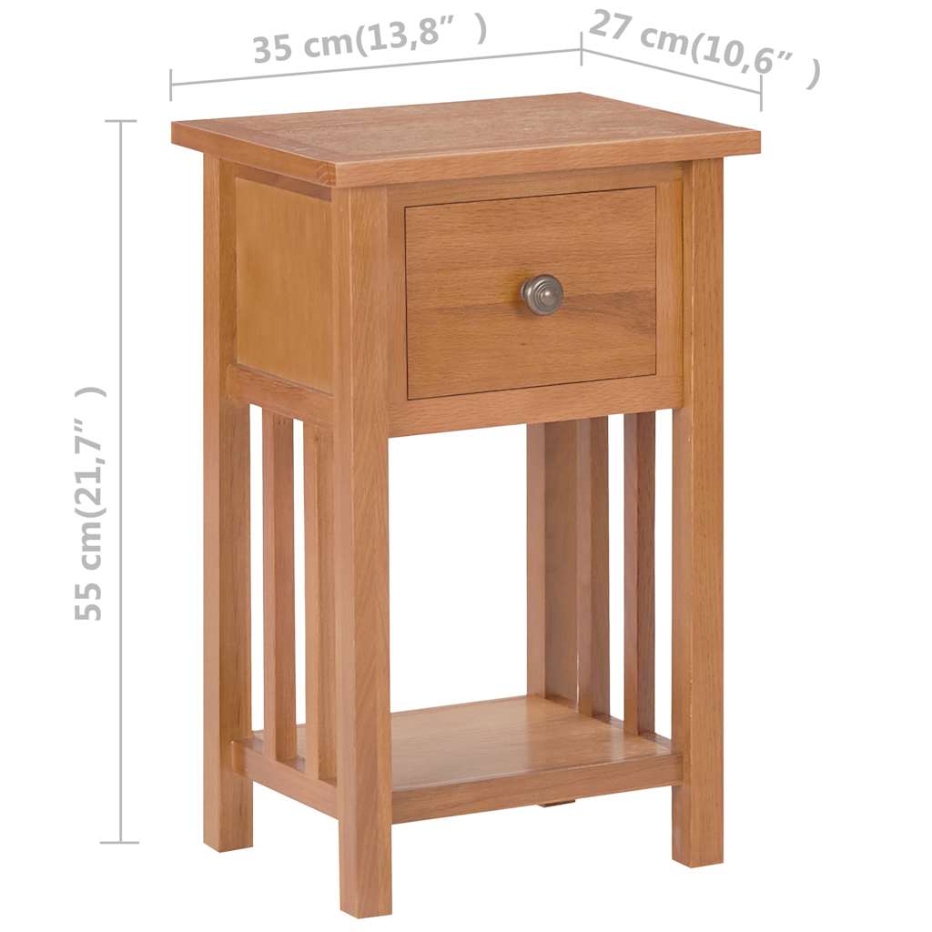 Magazine Table | Natural Oak | Solid oak wood, MDF | Compact