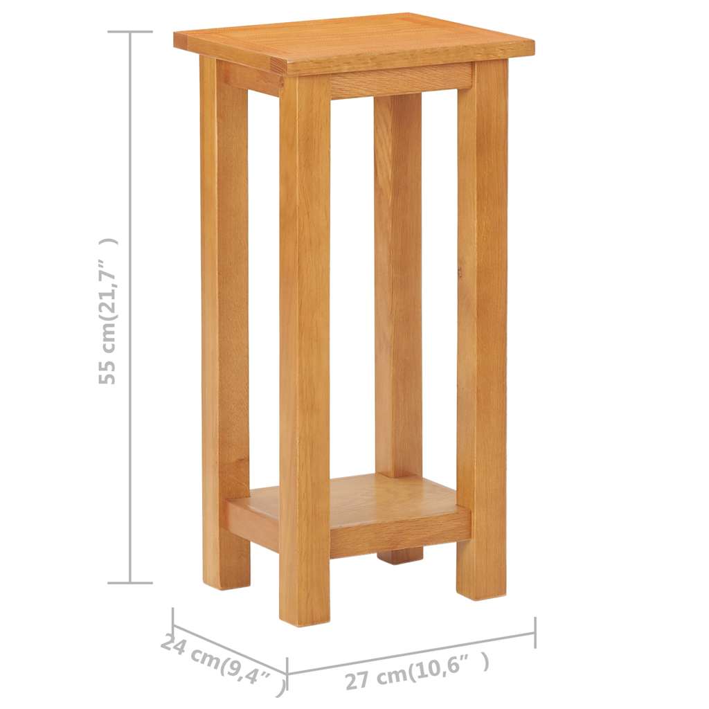 Side Table | Natural Oak | Solid Oak Wood | Compact | Simplistic