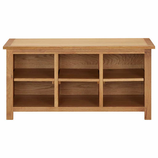 Shoe Rack | Natural Oak | Solid Oak Wood, MDF | Medium | Shoe Rack