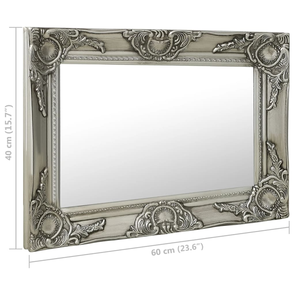 Wall Mirror | Silver | Wood, glass, engineered wood | Small-Medium