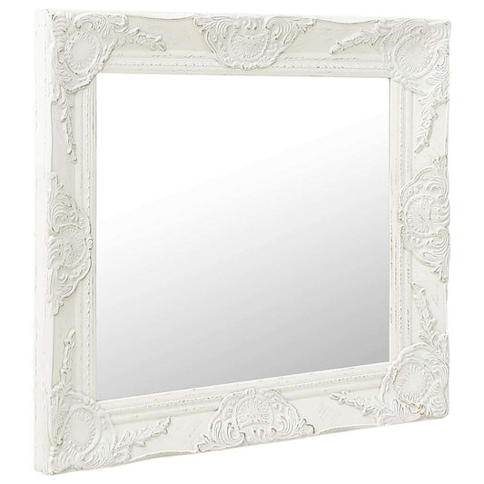 Wall Mirror | White | Wood, glass, engineered wood | 60 x 60 cm