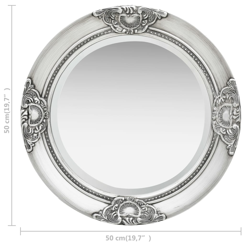 Wall Mirror | Silver | Wood, Glass, Engineered Wood | Medium