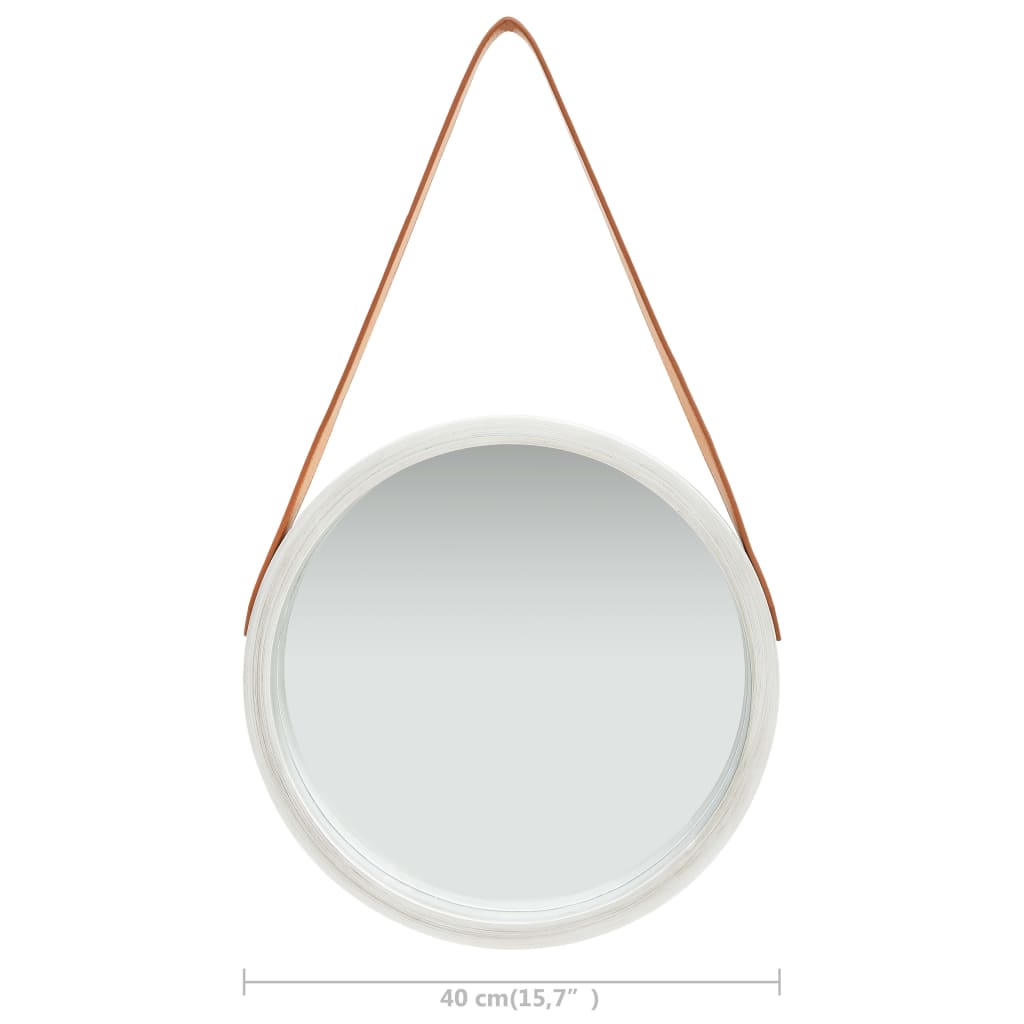 Wall Mirror | Silver and brown