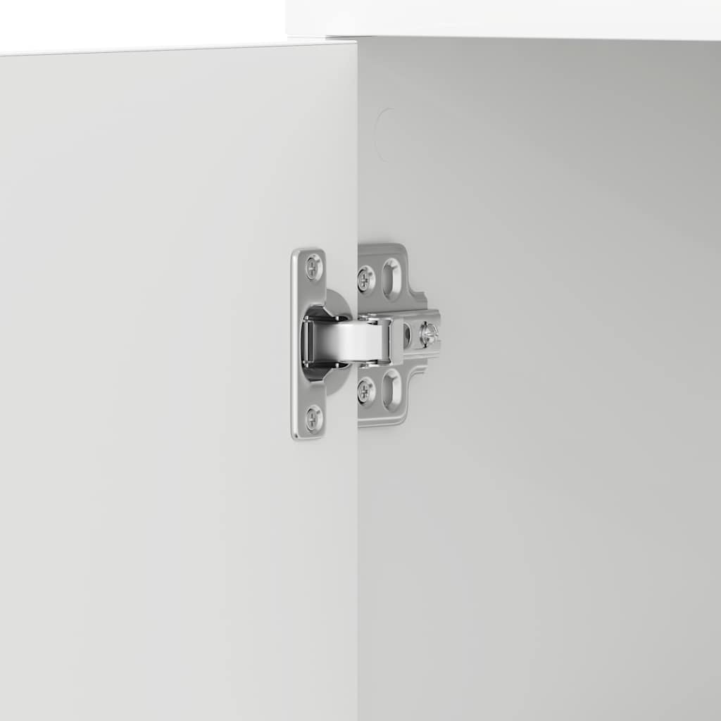 Bathroom Cabinet White 30x30x183.5 cm Engineered Wood
