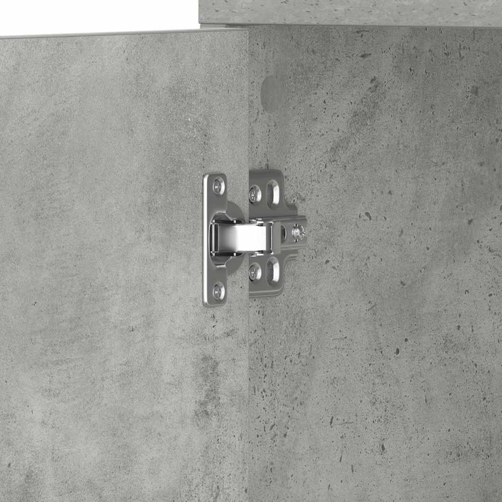 Bathroom Cabinet Concrete Grey 30x30x183.5 cm Engineered Wood