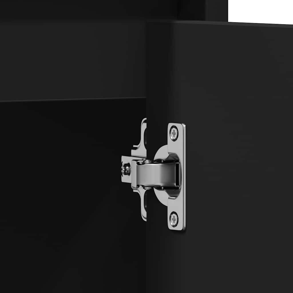 Bathroom Cabinet Black 60x33x60 cm Engineered Wood