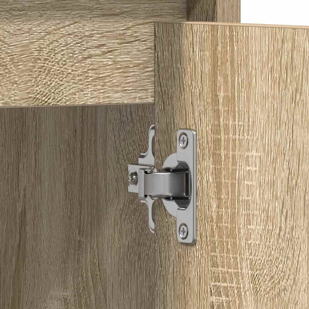 Bathroom Cabinet Sonoma Oak 60x33x60 cm Engineered Wood