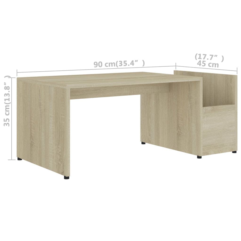 Coffee Table | Sonoma oak | Engineered wood | Medium | Coffee Table