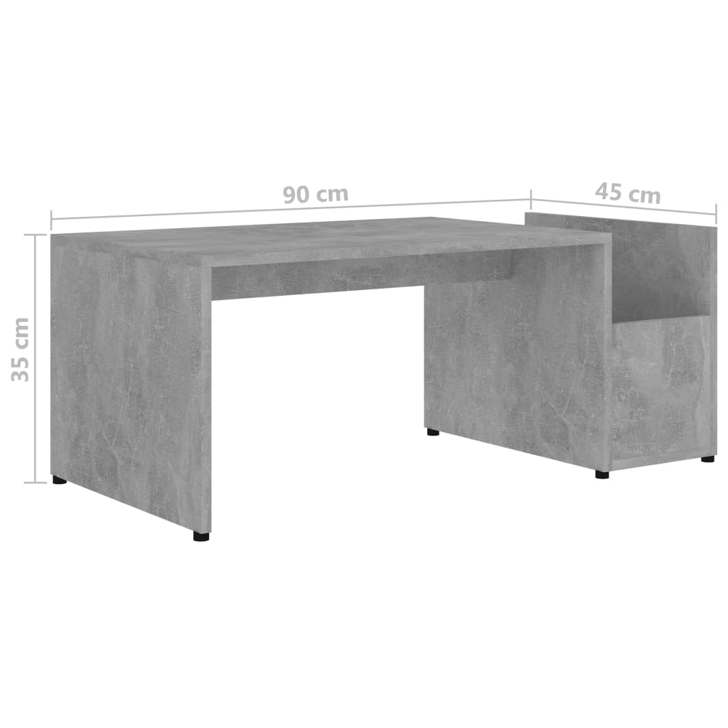 Coffee Table | Concrete Grey | Engineered Wood | Medium | Coffee Table