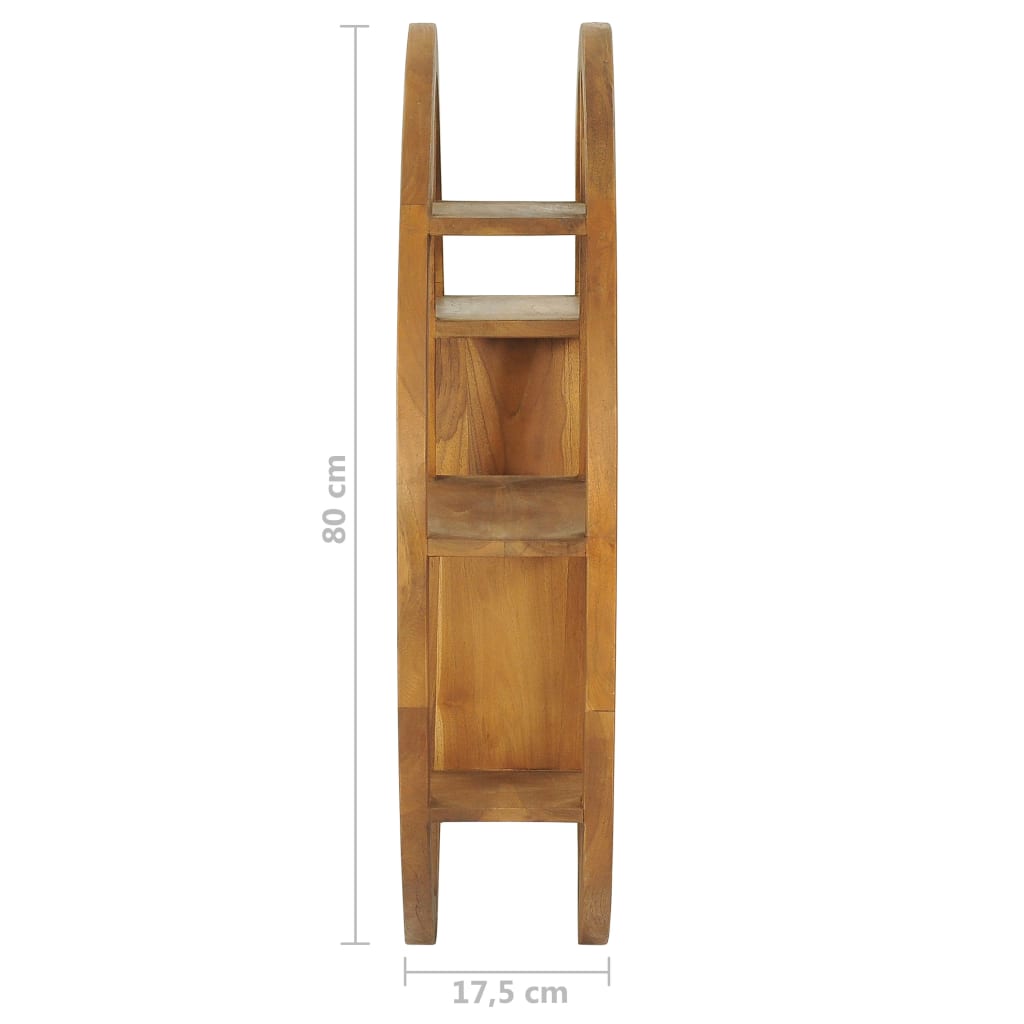 Yin Yang Wall Shelf 80x17.5x80 cm Solid Teak Wood