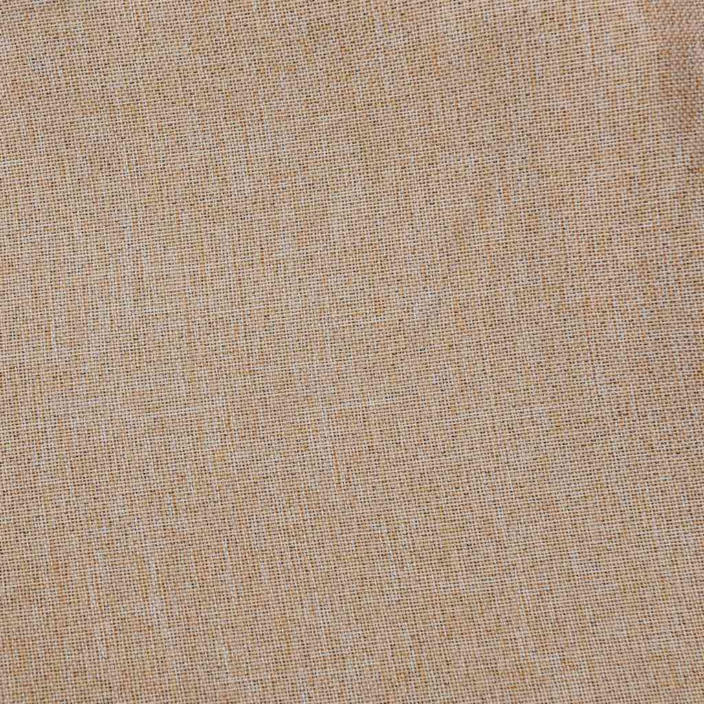 321211 vidaXL Linen-Look Blackout Curtain with Grommets Beige 290x245cm