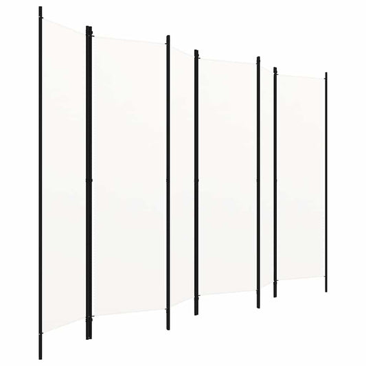 6-Panel Room Divider White 300x180 cm