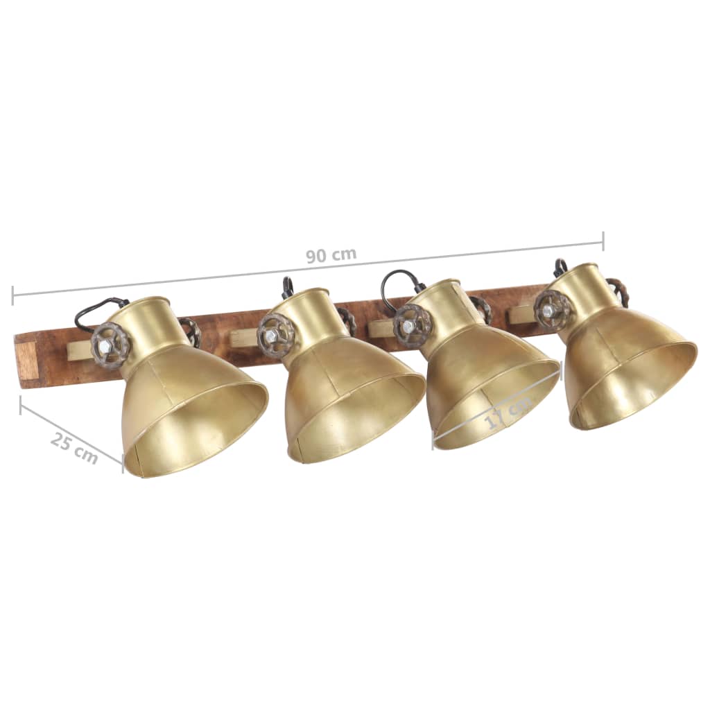 Wall Lamp | Brass and Brown
