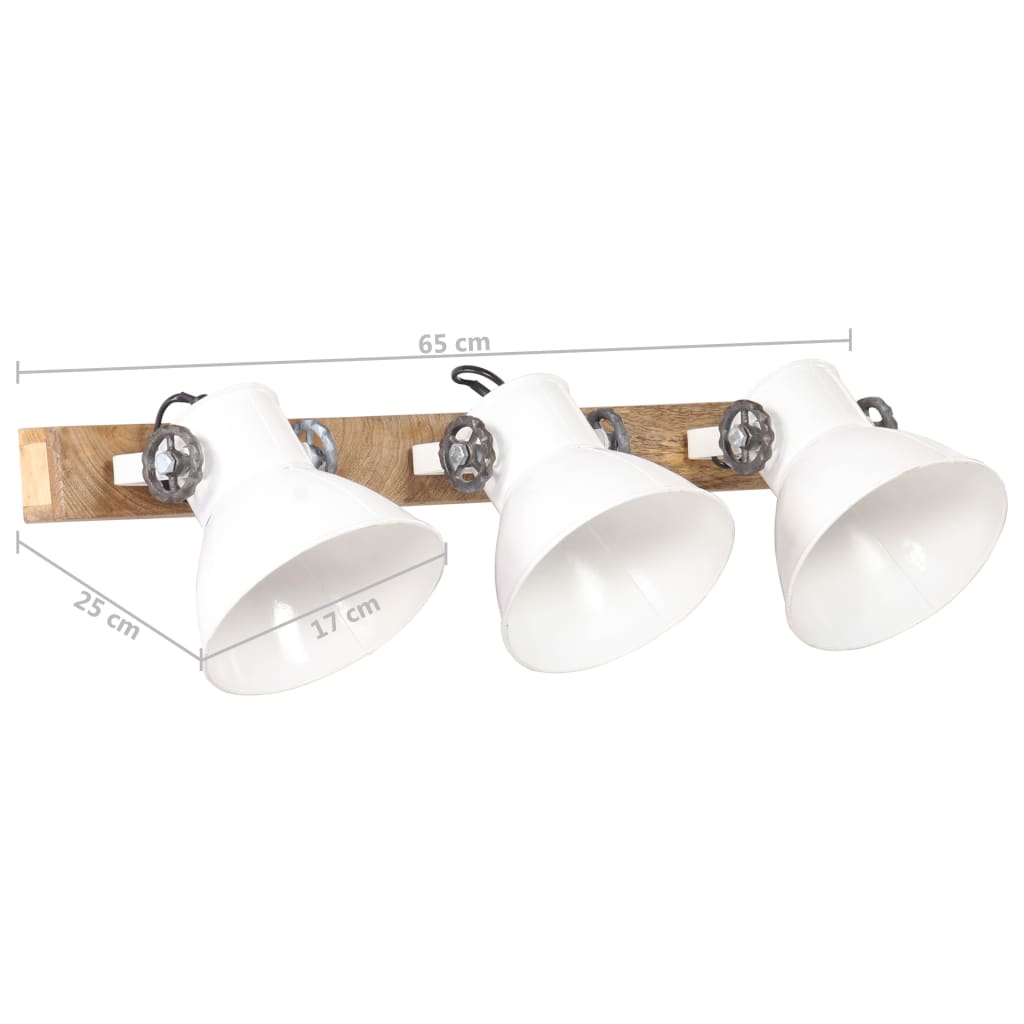 Wall Lamp | White and barn brown