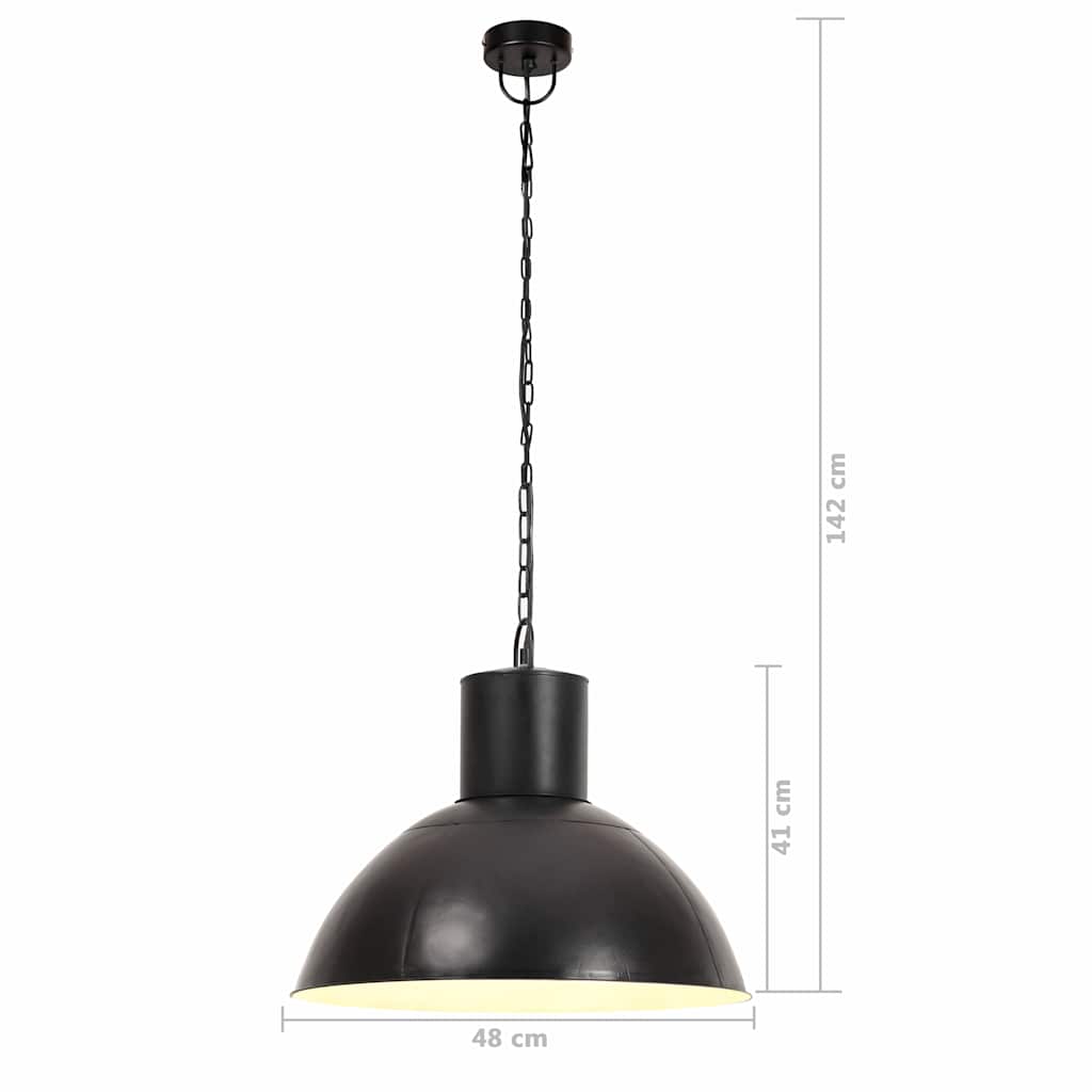 Hanging Lamp | Black | Iron with black coating finish