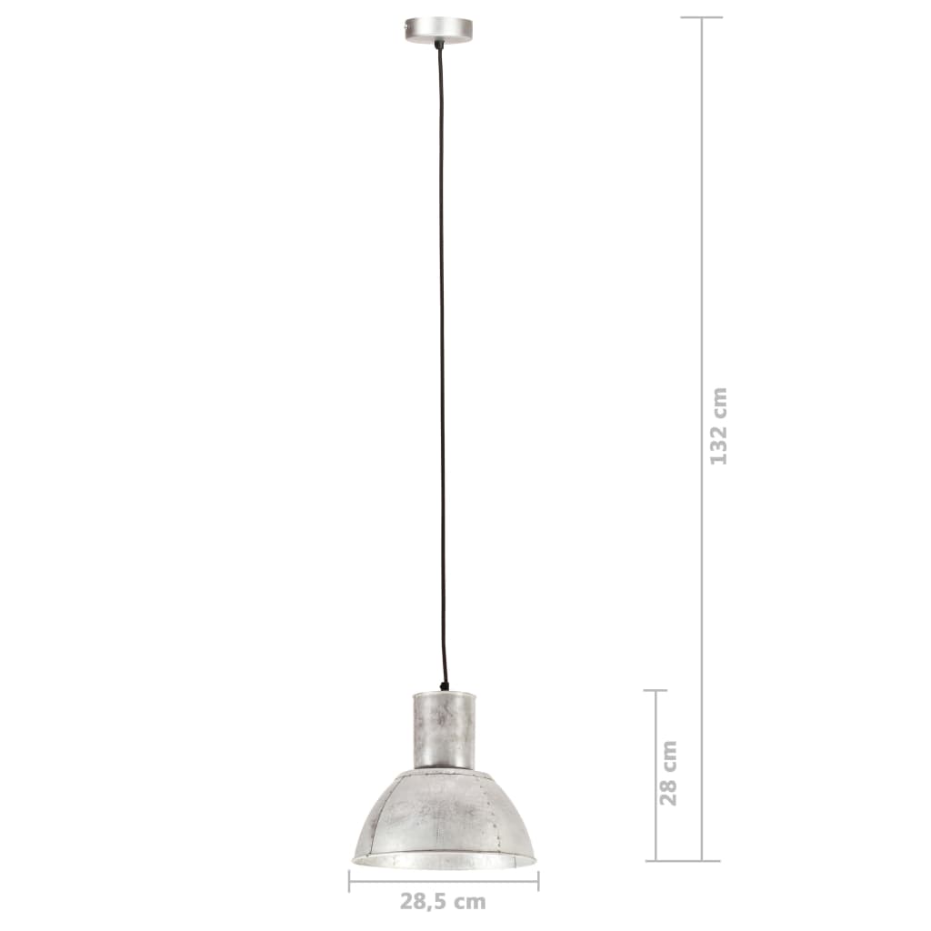 Hanging Lamp | Silver | Iron with silver coating | Medium | Industrial